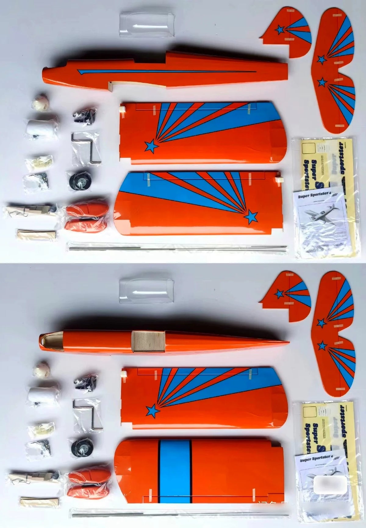 Avión RC Great Planes Super Sportster 40 ARF de Ala Baja, Avión Deportivo de Madera Preensamblado para Pilotos Principiantes