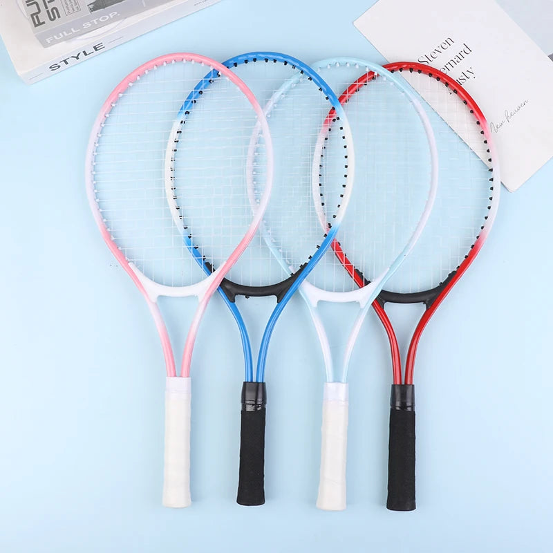 1 Raqueta de Tenis Profesional, Raqueta de Tenis Elástica de 3 Capas de Goma, Raqueta de Tenis para Niños, Entrenamiento Interactivo Padres-Hijos, Absorción de Impactos