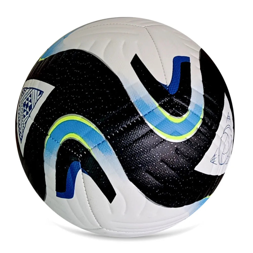 1 pelota de fútbol profesional de tamaño oficial 5 (desinflada), para entrenamiento de competición al aire libre para adultos, entretenimiento, resistente al desgaste