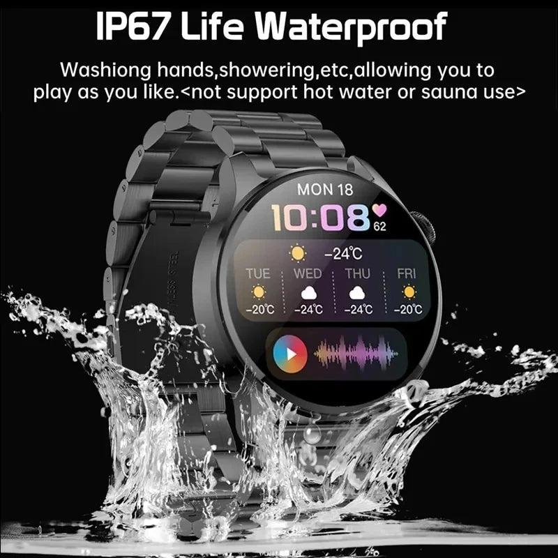 Reloj inteligente 2026 Watch 5 Pro con seguimiento GPS, pantalla AMOLED de 1.52'', resolución 360*360, llamadas BT, monitor de salud, resistente al agua, para hombre Ht30