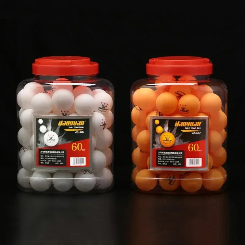 60 Pelotas de Tenis de Mesa Profesionales de 3 Estrellas, D40+mm, 2.8g, Nuevo Material de Plástico ABS, Pelota de Ping Pong para Entrenamiento de Adultos y Competición