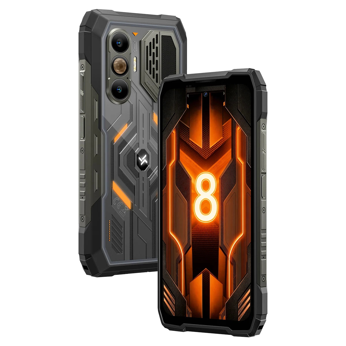 Blackview OSCAIL PILOT 8 Rugged Smartphone Built for Extremes, Qualcomm QCM6690 Octa-core, 48GB (12+36) RAM+256 ROM 5G WiFi7 BT6.0, 6.83" 120Hz,10000mAh 55W,IP68 IP69K MIL-STD-810H,Infrared Night Vision Camera,Hi Doki Al Voic