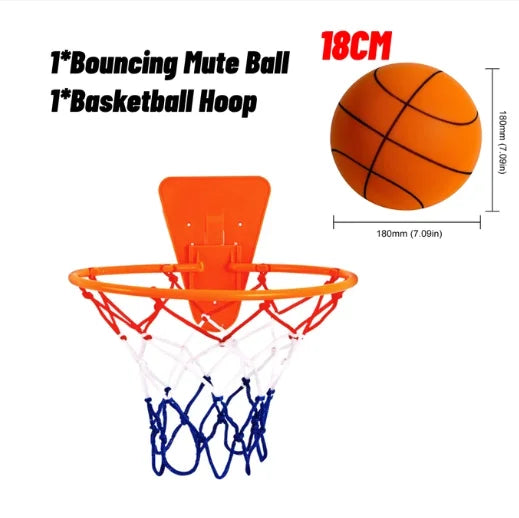Baloncesto silencioso que rebota para niños, baloncesto silencioso exprimible, pelota silenciosa para interiores, baloncesto de espuma, fútbol de rebote