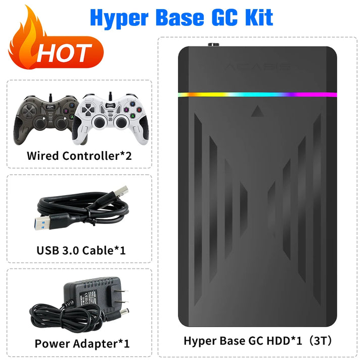 Retro Gaming HDD Retrobat&amp;Playnite&amp;Launchbox OS para PS4/PS3/PS2/PS1/SWITCH/N64/DC/WIIU 39 Emuladores para Windows con más de 17000 juegos