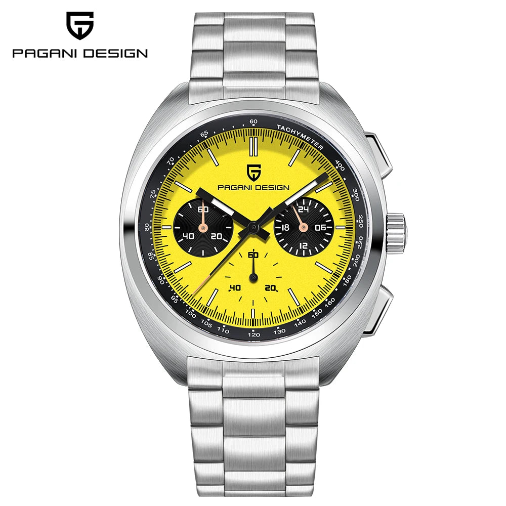 PAGANI DESIGN 2026 New Men's Watches Luxury Quartz Wrist Watch For Men Sapphire Speed Chronograph Retro Dial Clock Reloj Hombre