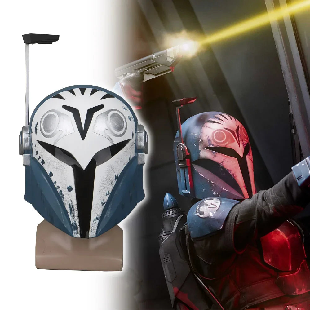 Cosplay Helmet Mask Mandalorian Bo-Katan Helmet Halloween Female Warrior Helmet Costume Hard Pvc Material