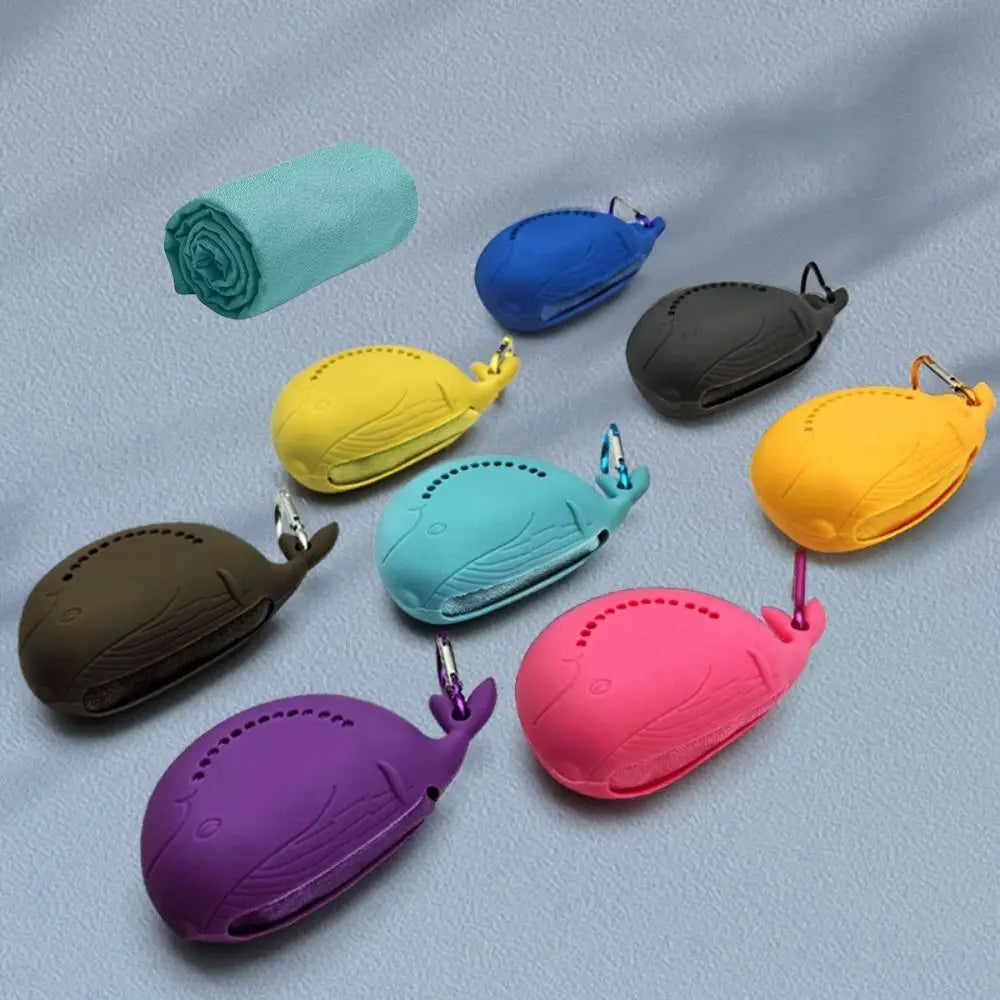 Toalla de Hielo Refrescante de Secado Rápido para Exteriores, Linda Bolsa Portátil, Toalla Deportiva de Microfibra para Absorber el Sudor, Toalla Fría para Fitness