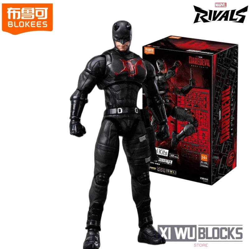 BLOKEES Marvel Rivals Bloques de Construcción Hombre Araña Anti-Venom Daredevil Modelo de Ensamblaje Decoración de Escritorio Juguete Regalo