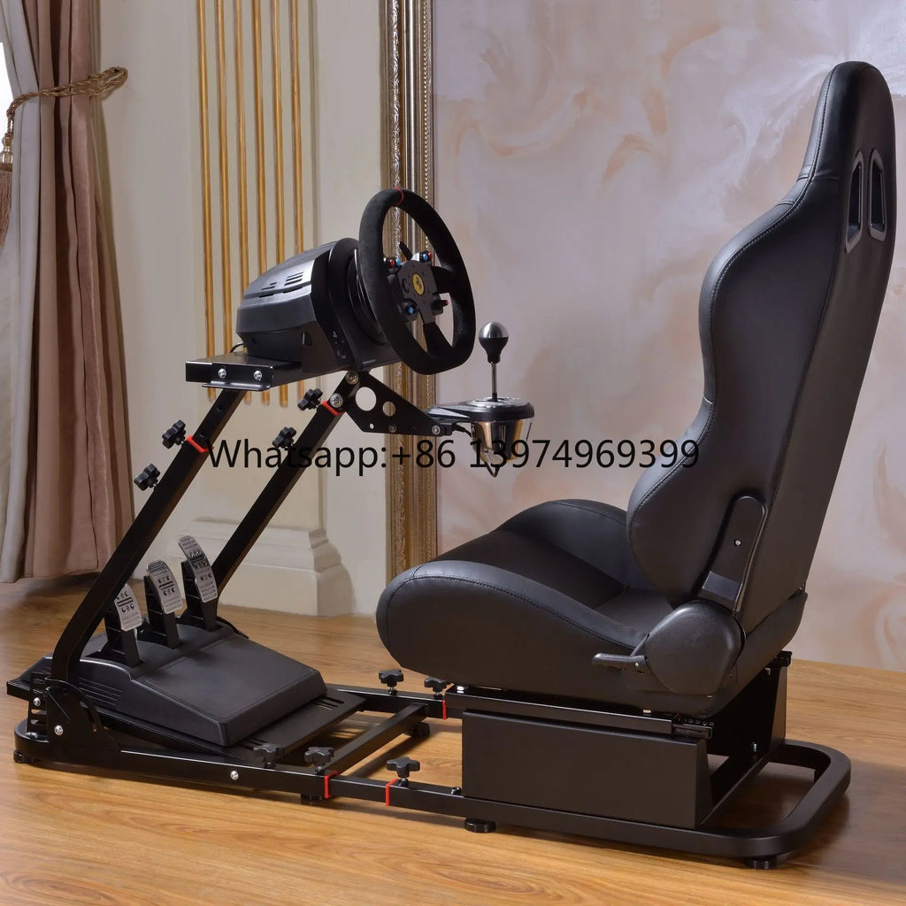Asientos de simulador de carreras con soporte para volante en PS5