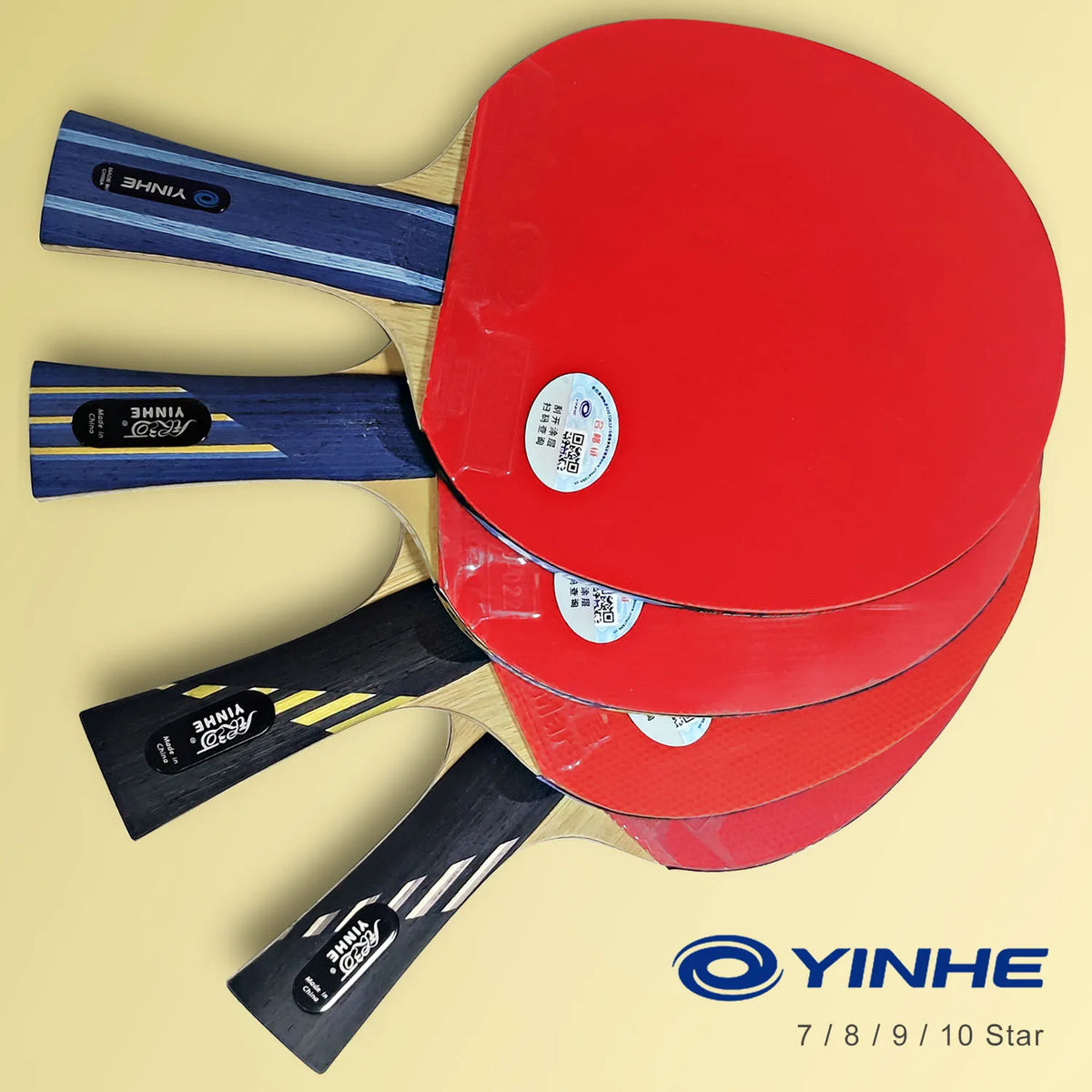 Raqueta de tenis de mesa profesional Yinhe, raqueta de Ping Pong ofensiva de carbono de 7/8/9/10 estrellas, elástica ligera con aprobada por ITTF