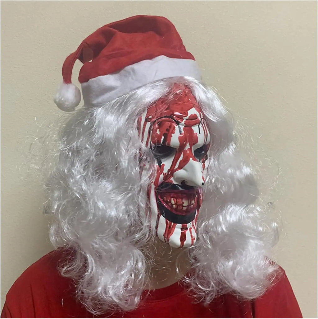 Máscaras de terror de Halloween Cosplay accesorios de disfraces de Navidad asesino aterrador máscara terrorífica para adultos