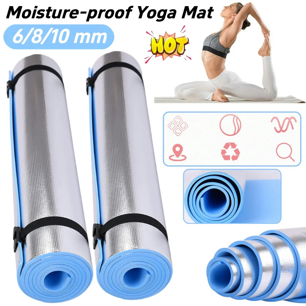 Colchonetas de Yoga antideslizantes de 6/8/10mm de grosor, colchoneta deportiva para ejercicio, Yoga y Pilates, colchoneta de gimnasia, equipo de Fitness
