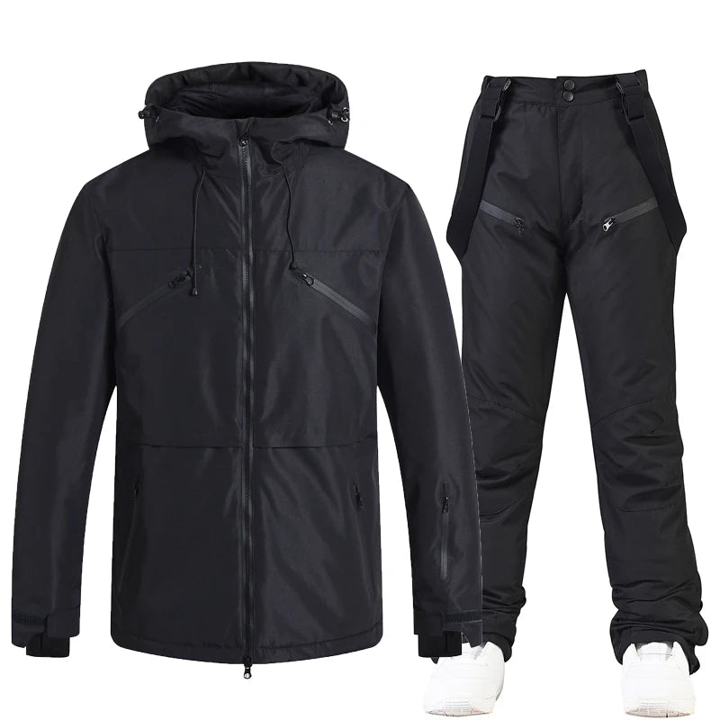 Conjunto de traje de esquí impermeable para hombre y mujer, traje de nieve, conjunto de chaqueta y pantalón de esquí, ropa de exterior, snowboard, en general