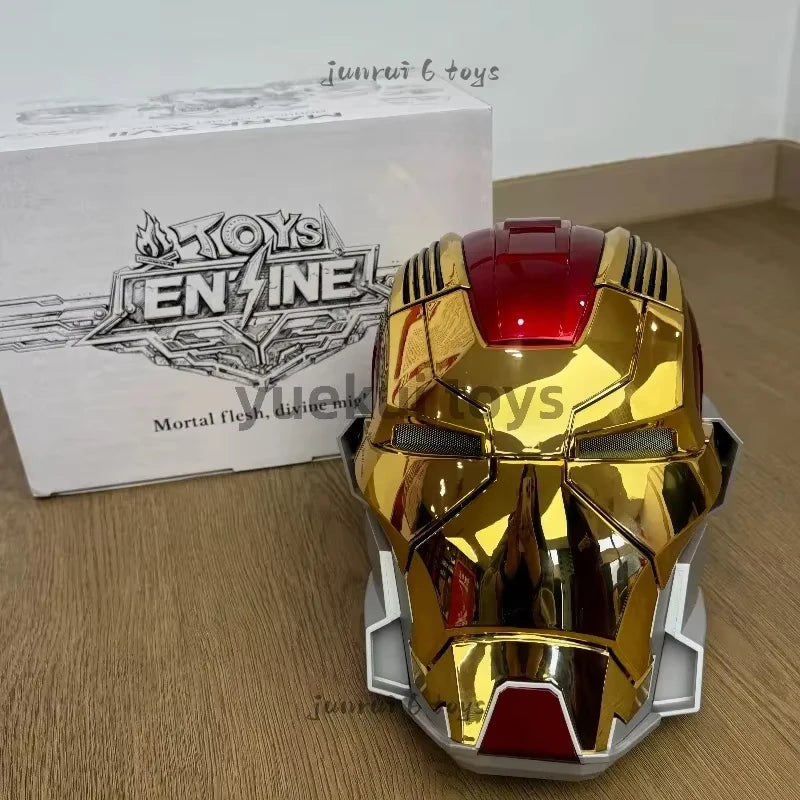 1/1 Casco de Iron Man Mk5 Mk50 Mk17, casco que se puede usar y transformar, con activación por voz de Jarvis, apertura y cierre eléctricos, artículo de colección.