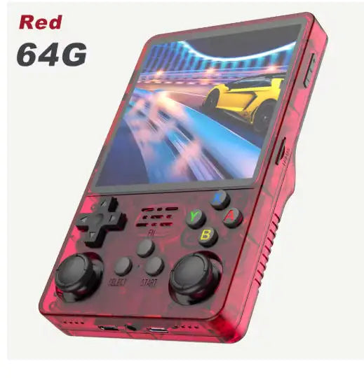 Consola de juegos portátil retro R36S, pantalla IPS de 3.5", 64GB, más de 15000 juegos, reproductor de video de bolsillo para niños y adultos
