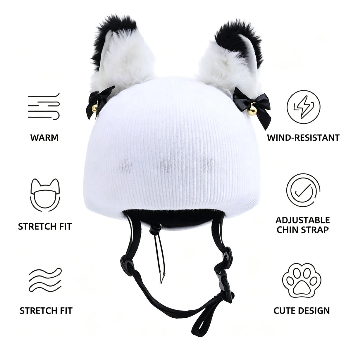Linda Funda de Punto Lavable para Casco de Esquí para Hombres y Mujeres, Accesorios Decorativos para Casco de Snowboard, Deportes al Aire Libre