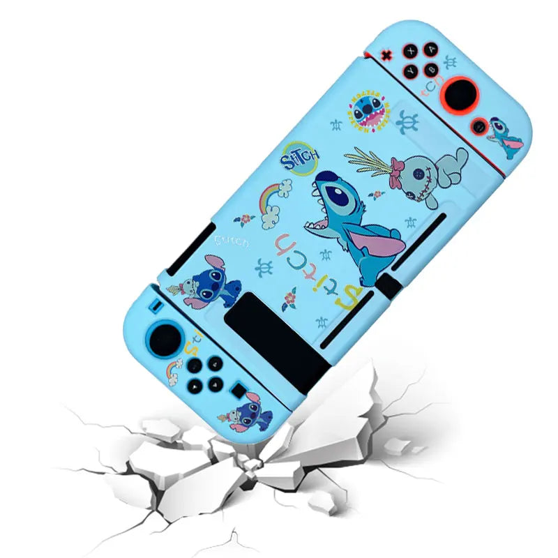 Funda de dibujos animados de Anime para Nintendo Switch Oled, consola de juegos Joy Con, carcasa protectora de silicona TPU suave, accesorios