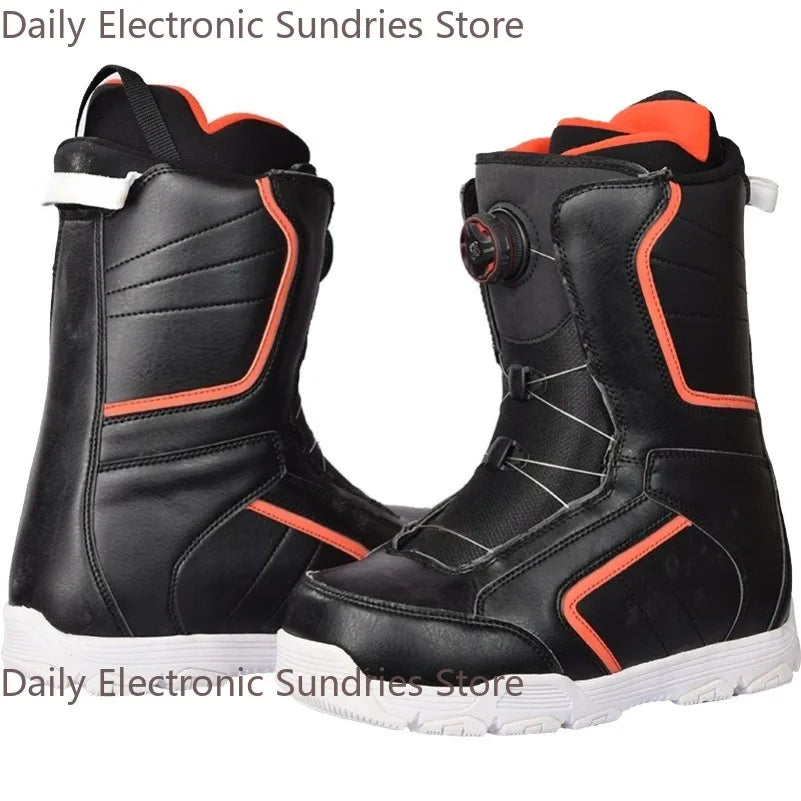 Botas de Snowboard y Esquí Boa de un Solo Cordón, Ligeras y de Calzado Rápido para Deportes de Nieve