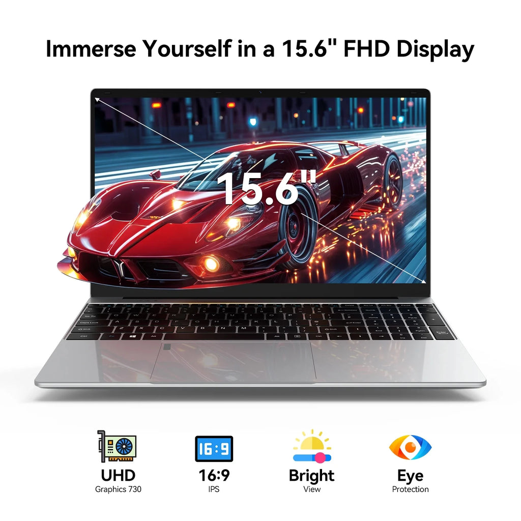 LENO Portátil de 15.6' con Windows 11, 32GB, 2TB, Intel Core I9 9900, 1920*1080 HD, Computadora para Juegos, PC Gamer, Oficina, Ultradelgado