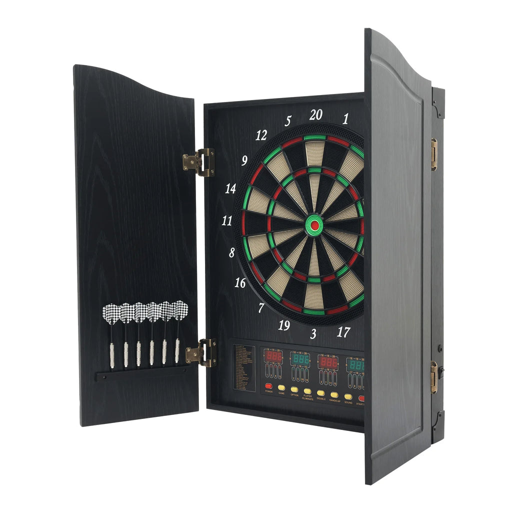 Wall-mounted Electronic Dart Machine LED Displays Electronic Dartboard Set with 12 Darts+88 Dart Heads for 16 Players 243 Games House Parties and Pubs