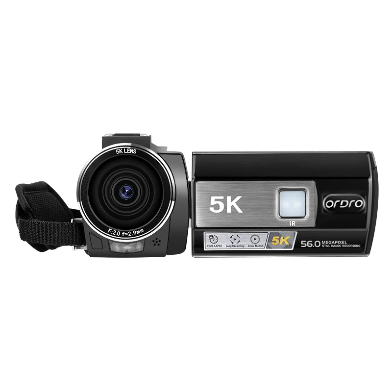 Ordro-videoportero 5K, cámara Vlog con Zoom Digital 18X, visión nocturna infrarroja, Camaras para grabación YouTuber, novedades de 2024