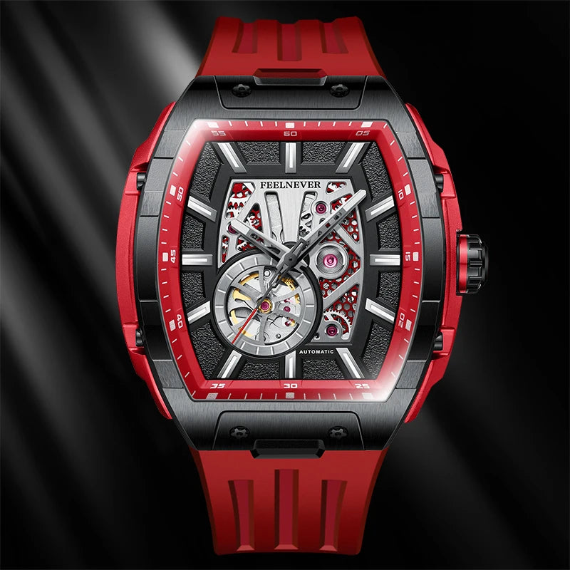 Nuevo reloj mecánico para hombre LIGE 8250, reloj automático de lujo para hombre con caja de acero inoxidable 316L, cristal de zafiro y resistente al agua
