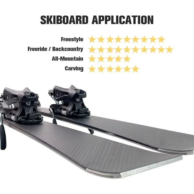 Accesorios Deportivos de Invierno OEM, Equipo de Snowboard de 120-160 cm, Tabla de Snowboard de Fibra de Carbono y Álamo, Esquís de Nieve de Alto Rendimiento