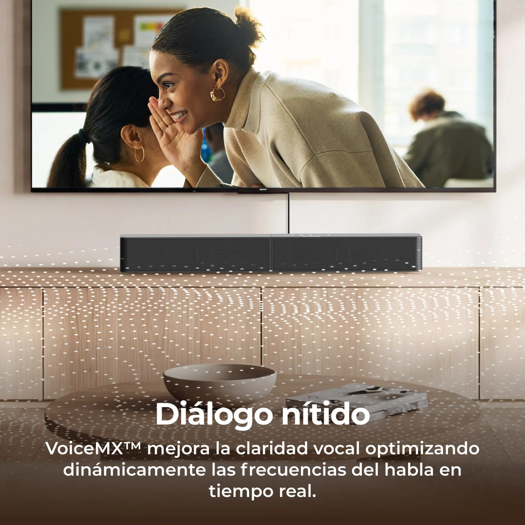 Barra de Sonido ULTIMEA 2.1ch para Smart TV, Subwoofer Inalámbrico de 5.25'', BassMX y VoiceMX, Control por Aplicación, Potencia Máxima de 240W, Modelo 2026