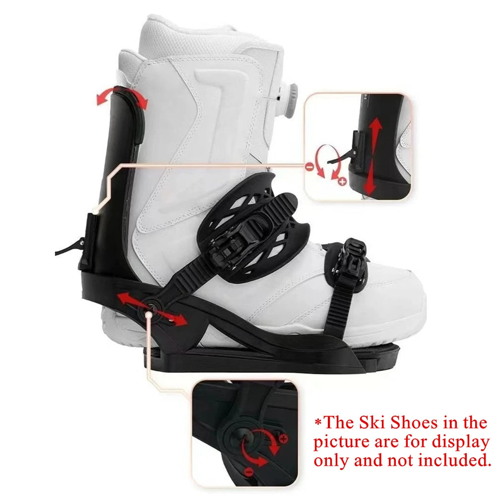 Fijaciones de snowboard Base cómoda y amortiguadora de encuadernación envuelta totalmente ajustable 3D