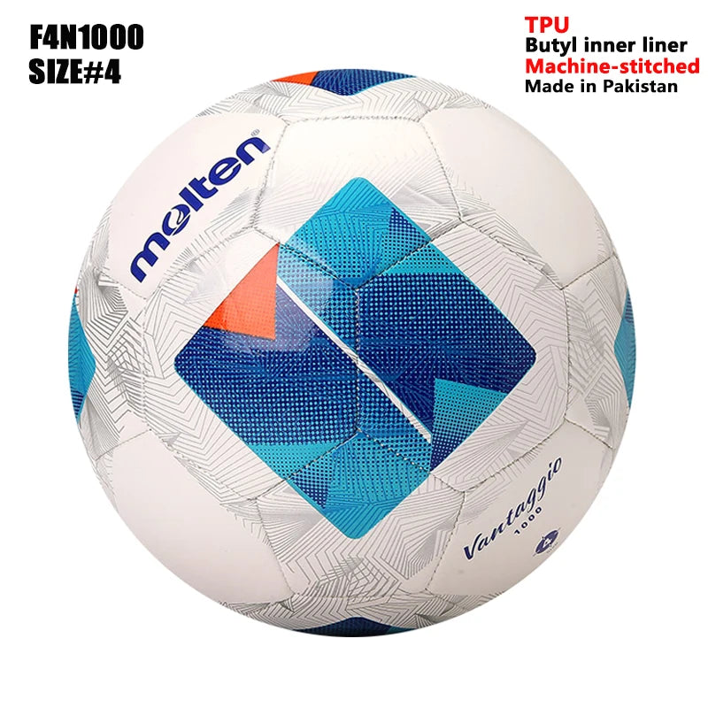 Balones de Fútbol Molten 2027, Tamaño Estándar 5 y 4, Alta Calidad, para Deportes de Equipo al Aire Libre, Partidos, Entrenamientos de Fútbol