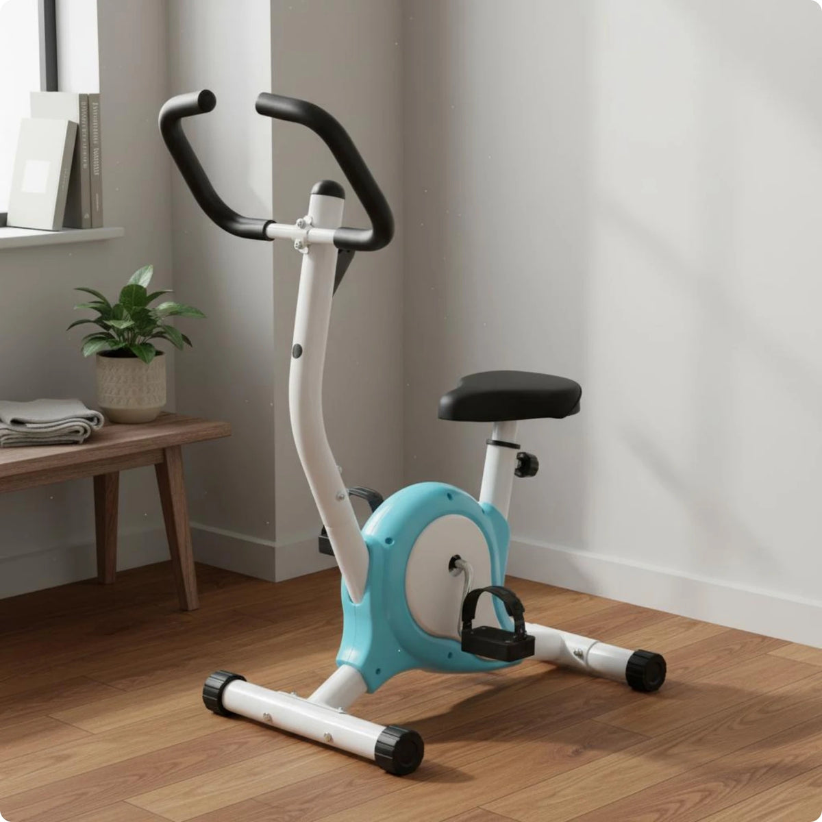 Bicicleta Estática para Niños, Tamaño Compacto, Bicicleta de Ejercicio para Niños, Equipo de Gimnasio en Casa, Asiento Ajustable, Pedales Antideslizantes