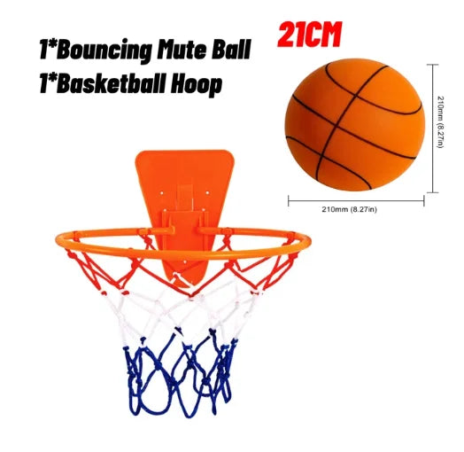 Baloncesto silencioso que rebota para niños, baloncesto silencioso exprimible, pelota silenciosa para interiores, baloncesto de espuma, fútbol de rebote