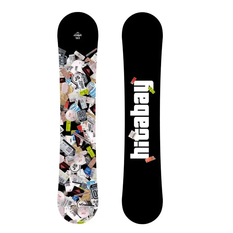 Tabla de snowboard de tamaño completo para adultos, equipo de snowboard para deportes de invierno al aire libre, diseño duradero de alto rendimiento