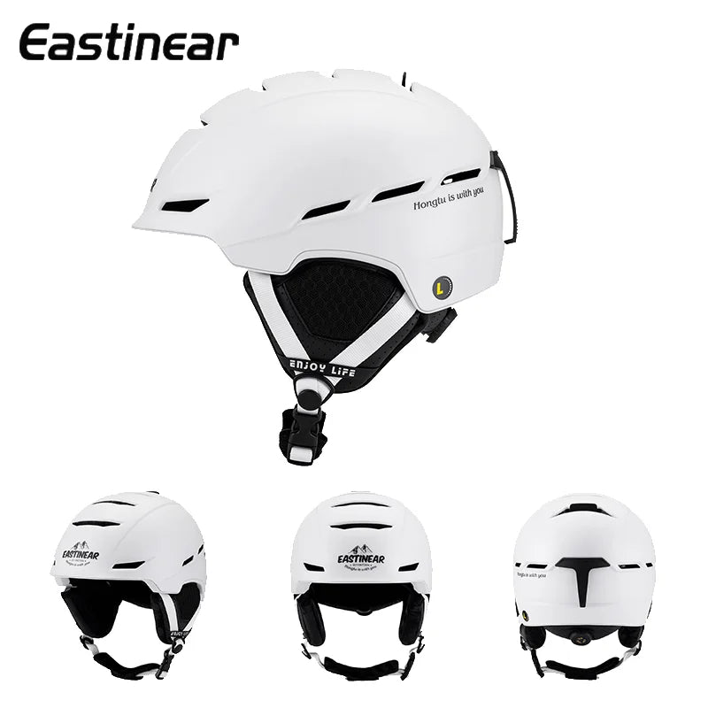 Nuevo casco de esquí unisex de Eastinear, equipo de seguridad de esquí deportivo profesional para adultos al aire libre, casco de esquí de tabla simple y doble