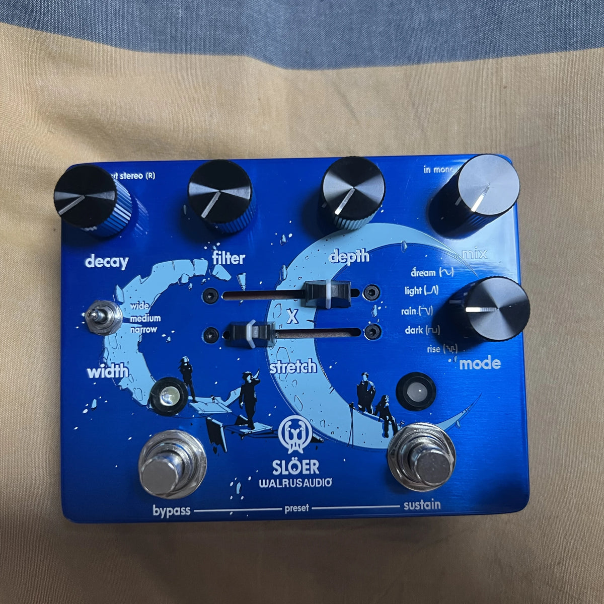 SLOER REVERB DELAY Pedal de Efectos para Guitarra, Pedal de Reverberación SLOER REVERB XDBNZ