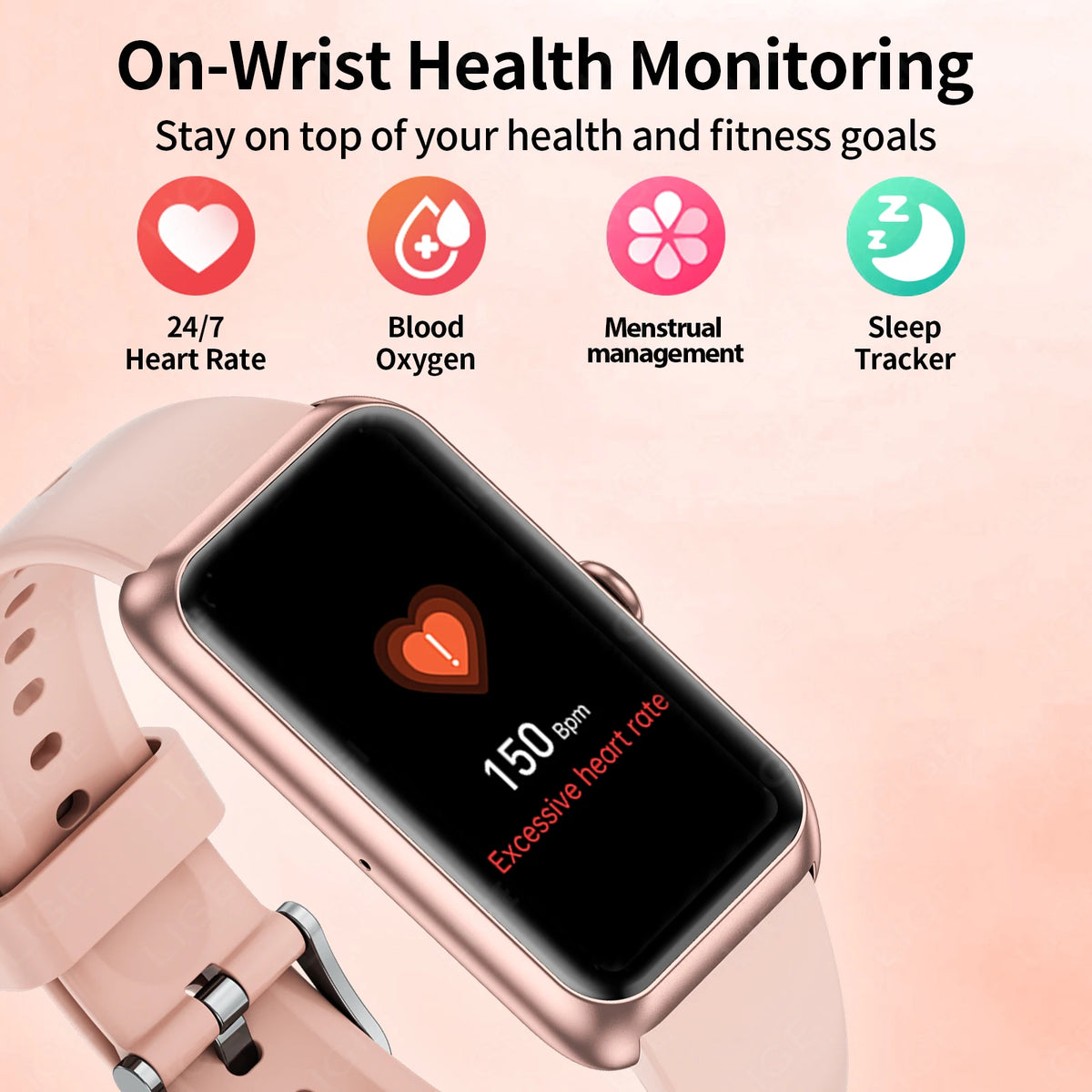 LIGE Nuevo Reloj Inteligente de Moda para Mujer con Recordatorio de Llamadas, Oxígeno en Sangre, Esfera Personalizada DIY, Pulsera Deportiva Impermeable, Reloj Inteligente para Hombre y Mujer