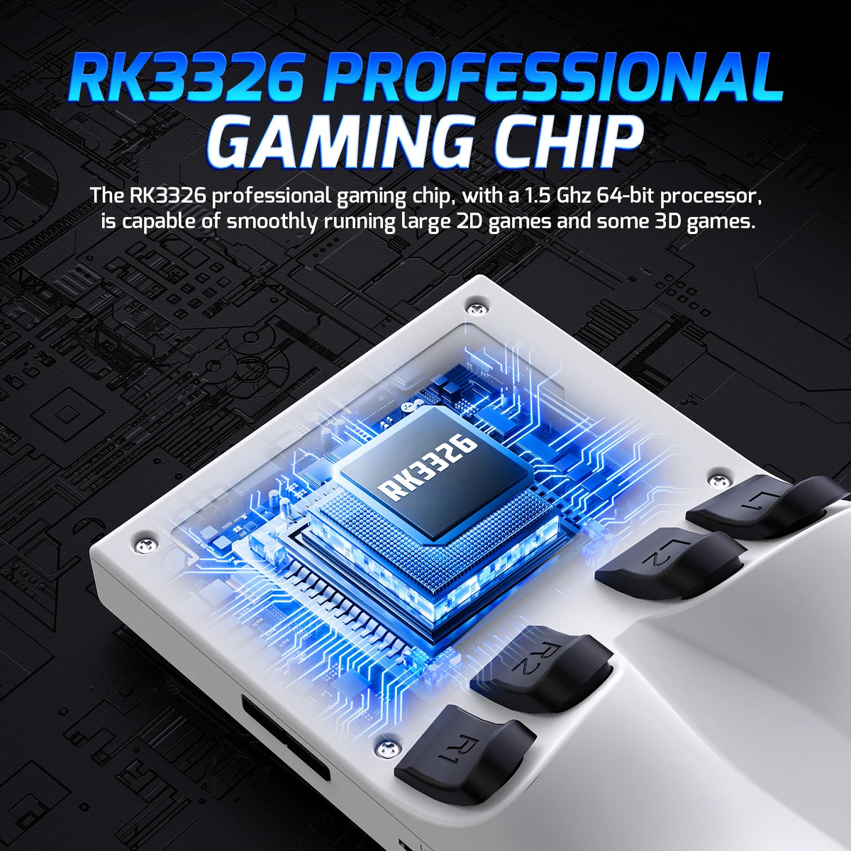 RG46 Retro Handheld Video Game Console RK3326 Chip 64/128G Linux System Open Source 4‘’HD Screen Portable Pocket Game Player