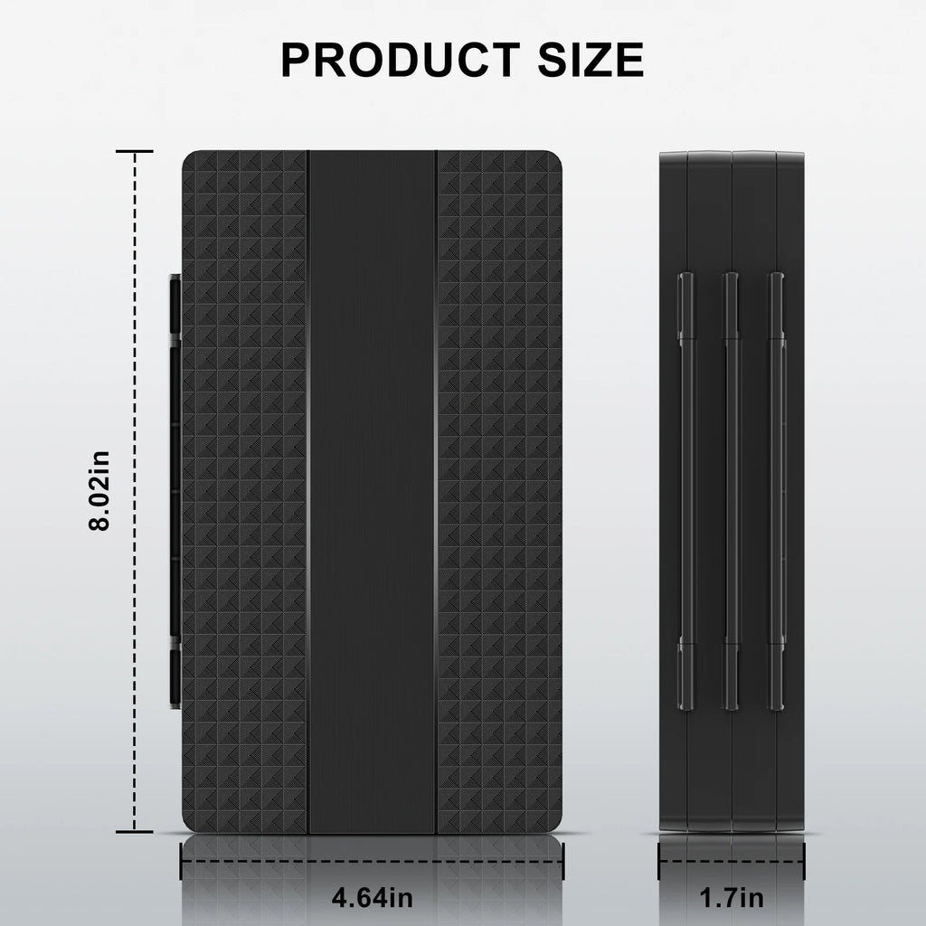 Estuche para tarjetas de juego para Switch 2 y Switch OLED y Lite, soporte para almacenamiento de memoria con 120 ranuras para tarjetas de juego y 240 tarjetas MicroSD S