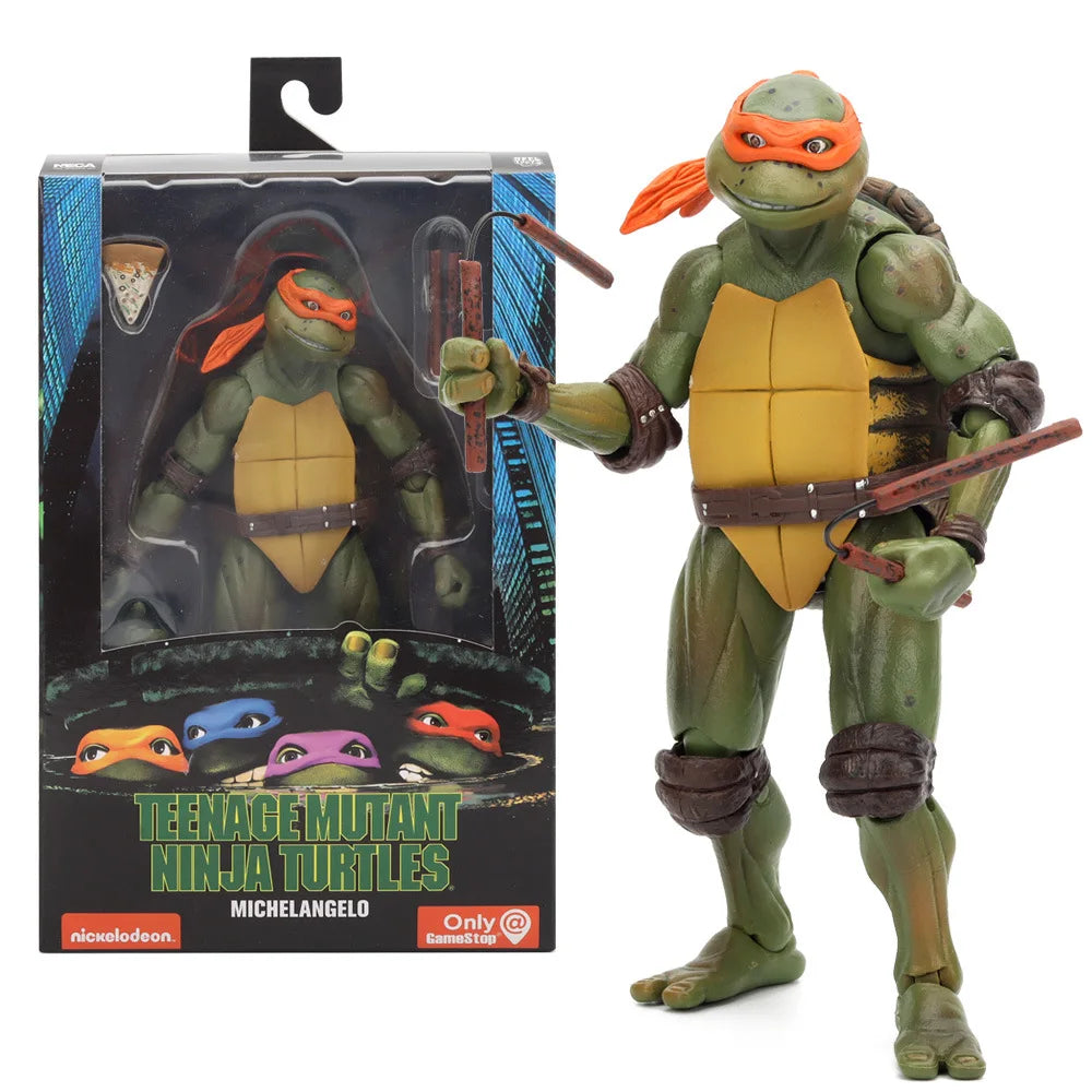 Figura de acción de Leonardo, Raphael y Donatello de las Tortugas Ninja TMNT de NECA, modelo de juguete, regalo para niños