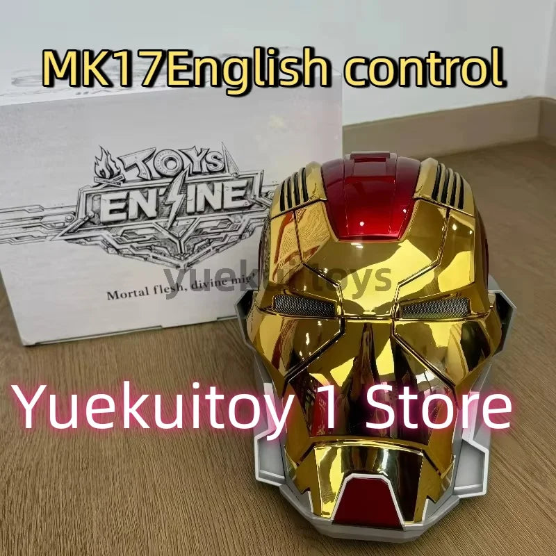 Casco de Iron Man Mk5 Usable, Cañón de Brazo del Duende Verde de Bumblebee, Juguete de Rol para Fans, Figuras de Acción, Regalos Coleccionables