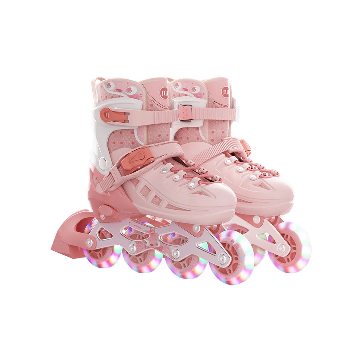 Zapatos de patín en línea para niños, talla ajustable 26-41, patines de ruedas intermitentes de 4 ruedas para principiantes, niños y niñas, zapatillas de patinaje al aire libre