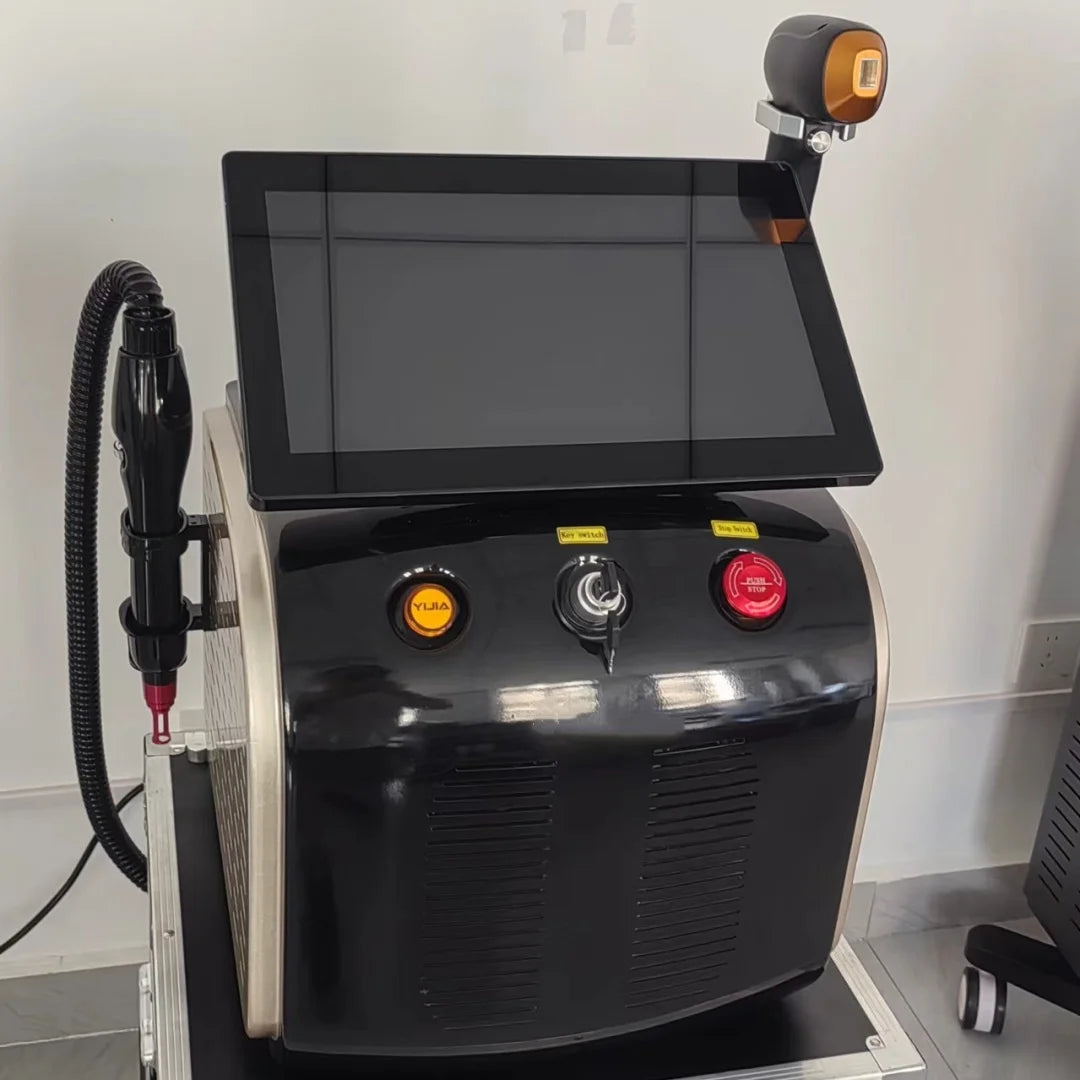 Máquina de Depilación Láser Diodo 2 en 1, Máquina de Eliminación de Tatuajes con Diodo Picosegundo, con 3 Longitudes de Onda: 755, 808 y 1064 nm