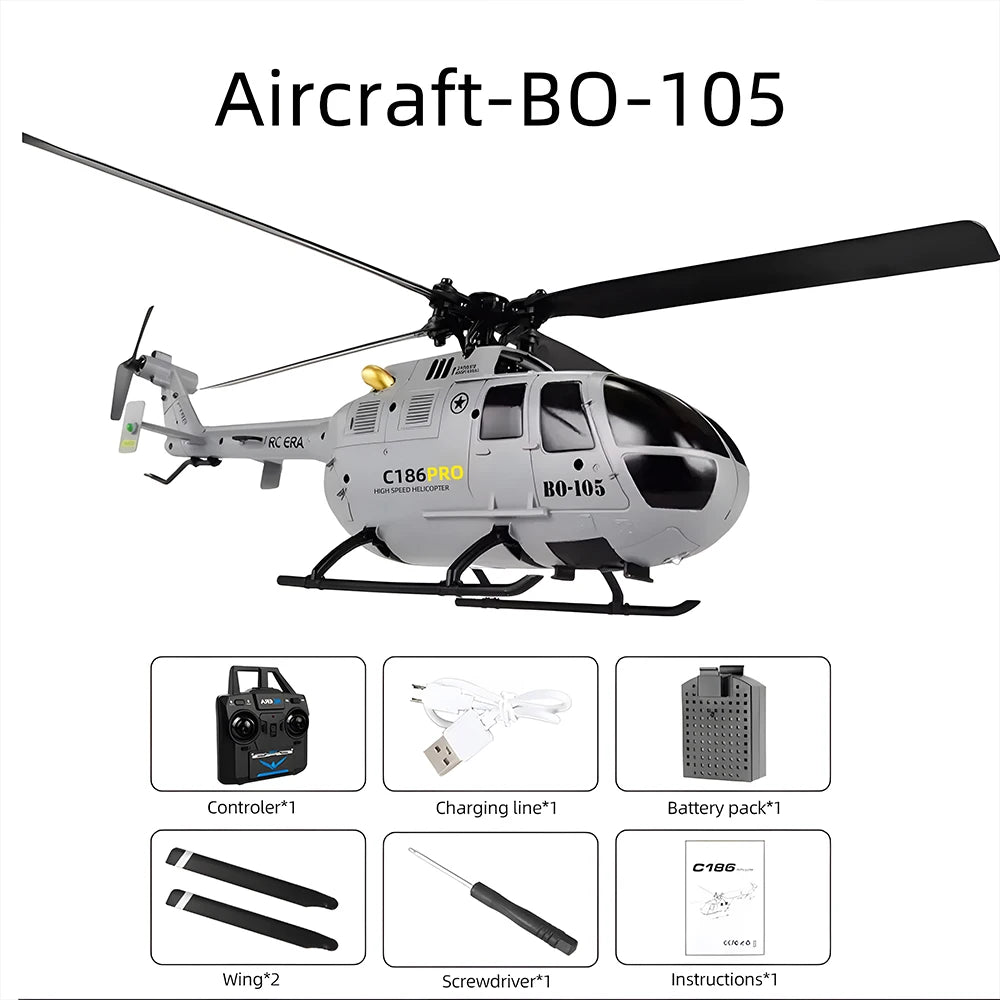 RC ERA BO-105 Helicóptero 1:48 4CH 15min Vuelo C186 Avión RC