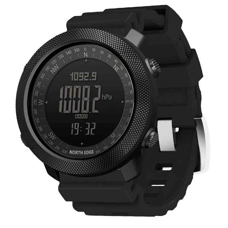 Reloj para hombre NORTH EDGE APACHE 50mm para deportes al aire libre, correr y nadar, con altímetro, brújula y resistencia al agua de 50M Reloj Hombre
