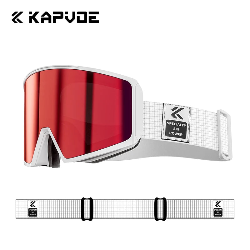 KAPVOE-Gafas de esquí para hombre y mujer, lentes para Snowboard, esquí de montaña y deportes de nieve