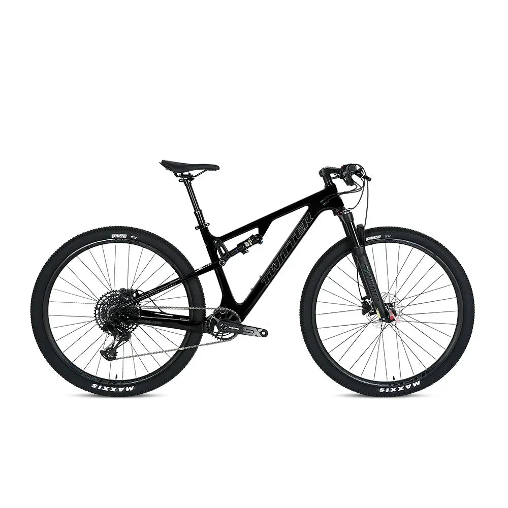 Bicicleta de montaña de fibra de carbono 2026 TWITTER OVERLORD, Electronic Variable Di2 XTR M9250 de 12 velocidades, suspensión trasera T900, frenos de disco hidráulicos AM