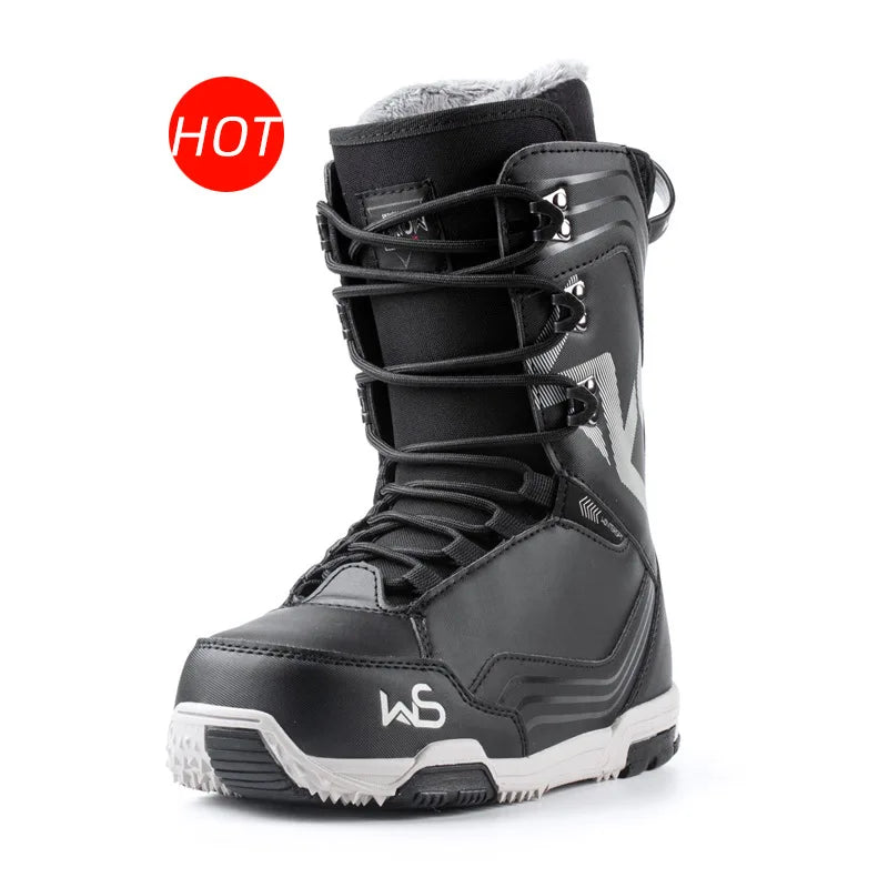Botas de Snowboard Todoterreno, Impermeables, para Hombre y Mujer, con Grabado de Flores Planas