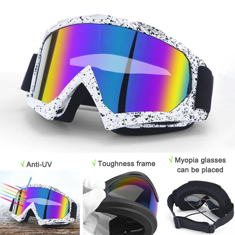 Gafas de esquí y Snowboard antivaho, gafas de esquí para invierno, deportes al aire libre, ciclismo, motocicleta, gafas a prueba de viento, gafas de sol con protección UV