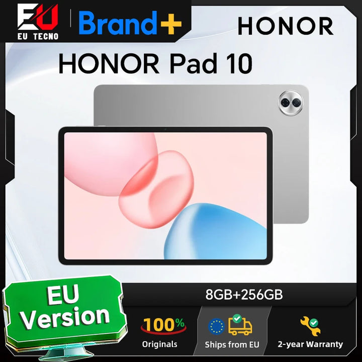 Tablet HONOR Pad 10, Versión EU, Pantalla de 12.1 Pulgadas 120Hz 2.5K, Batería de 10100mAh, Qualcomm Snapdragon 7 Gen 3, Cámara de 8MP