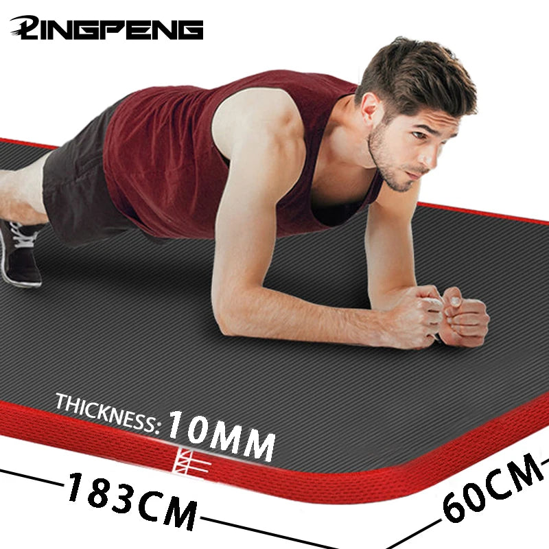 Esterilla de Yoga antideslizante, esterilla de meditación para Fitness, Pilates, ejercicio en casa, gimnasia, equipo grueso, culturismo, deportes